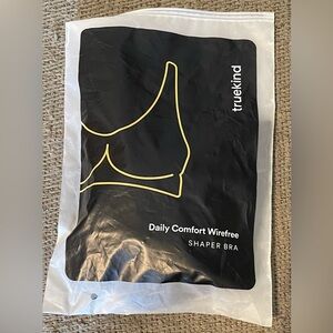 True Kind Daily Comfort Wirefree Shaper Bra NWT. Size XL Black w/ extender
